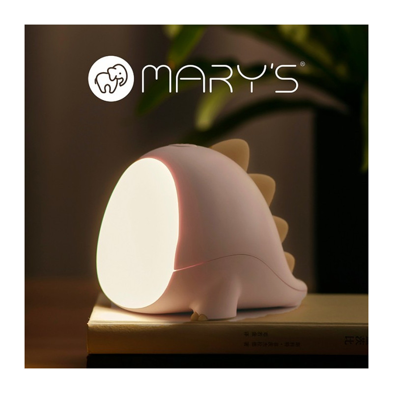 MARY'S MW20533 Lampka nocna led Dino różowy