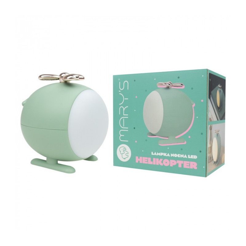 MARY'S MW61054 Lampka nocna led Helikopter zielony