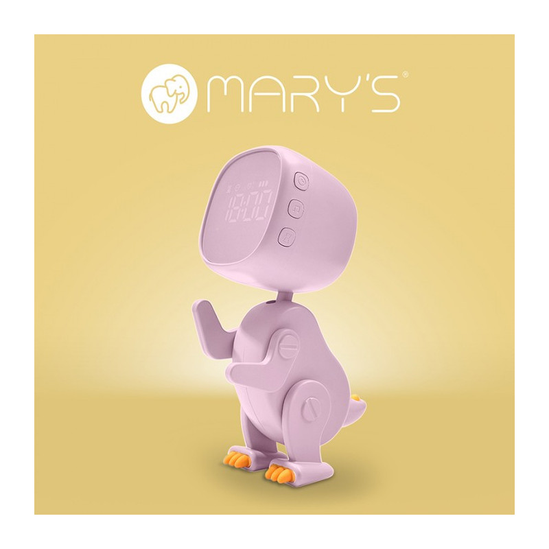 MARY'S MW61057 Budzik Robo Dino różowy