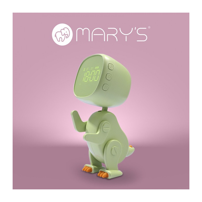 MARY'S MW61059 Budzik Robo Dino zielony
