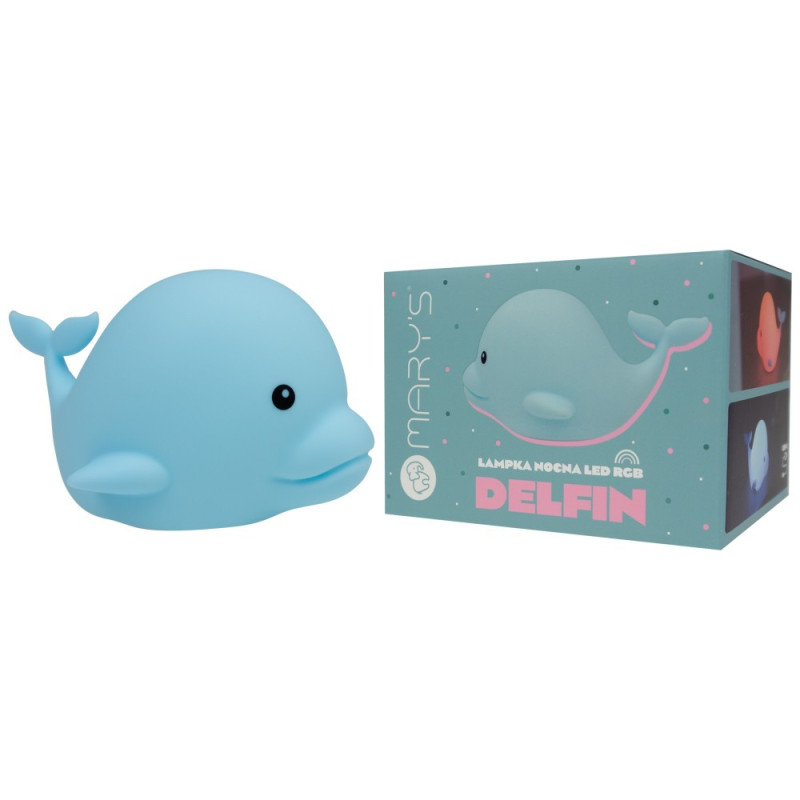 MARY'S MW61414 Lampka nocna led RGB Delfin