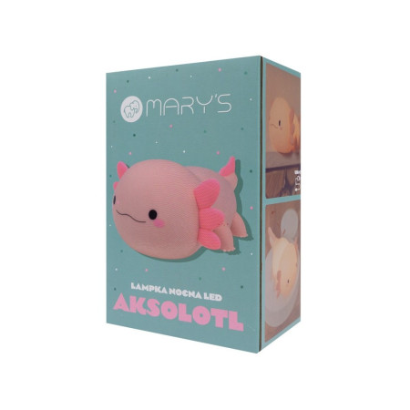 MARY'S MW61489 Lampka nocna LED Aksolotl różowy