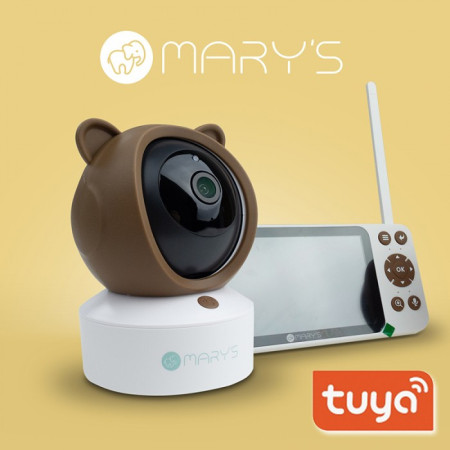 MARY'S MW61499 Niania kamera elektroniczna 2w1 Miś brązowy WIFI TUYA