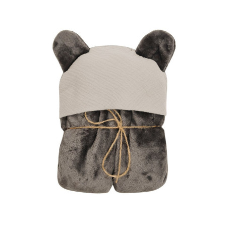 MATEX Kocyk KOALA MUSLIN z kapturkiem 95x95 cm [TB0444_03]