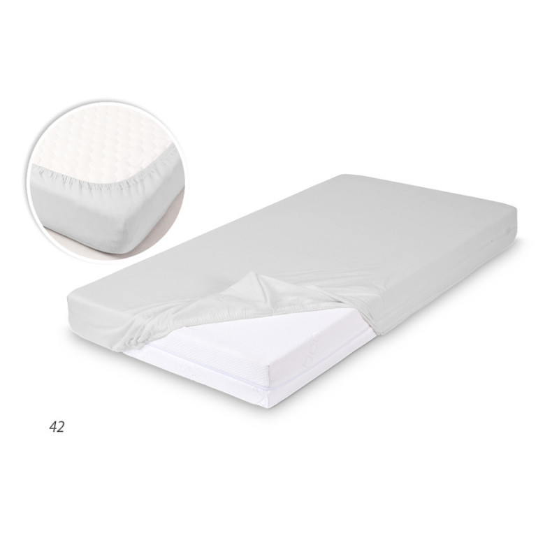 MATEX Prześcieradło BAMBOO z gumą 60x120 [TB0351_42] szare WYPRZEDAŻ
