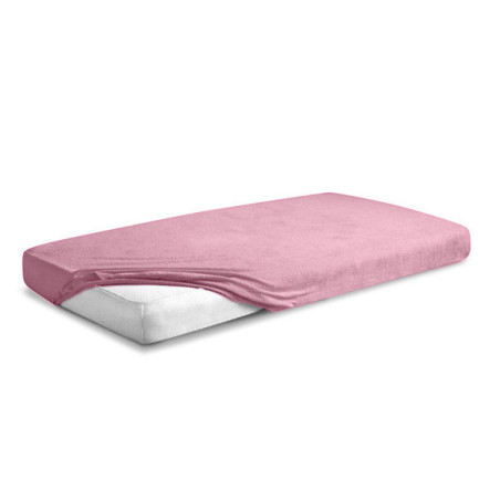MATEX Prześcieradło FROTTE PREMIUM z gumką 60x120 [TB0025 -10] róż