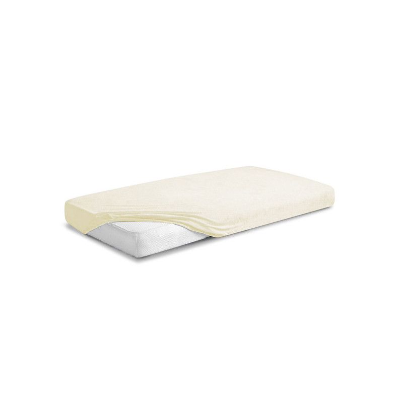 MATEX Prześcieradło FROTTE PREMIUM z gumką 60x120 [TB0025_02] ekri
