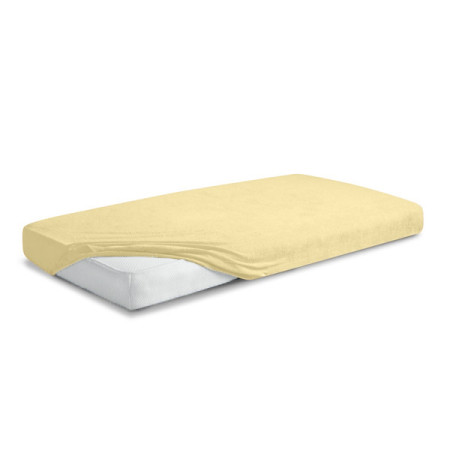 MATEX Prześcieradło FROTTE PREMIUM z gumką 60x120 [TB0025_04] żółty