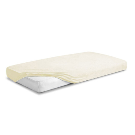 MATEX Prześcieradło FROTTE PREMIUM z gumką 70x140 [TB0026_02] ekri WYPRZEDAŻ