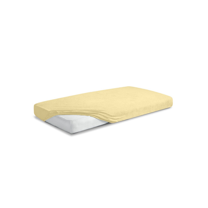 MATEX Prześcieradło FROTTE PREMIUM z gumką 70x140 [TB0026_04] żółte WYPRZEDAŻ