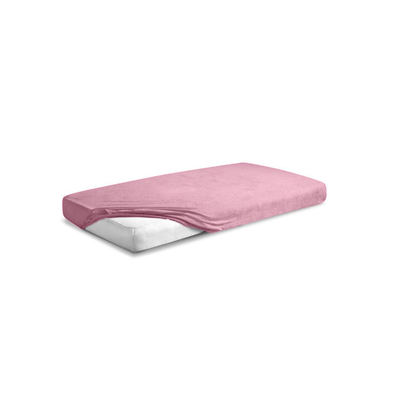 MATEX Prześcieradło FROTTE PREMIUM z gumką 70x140 [TB0026_10] róż WYPRZEDAŻ