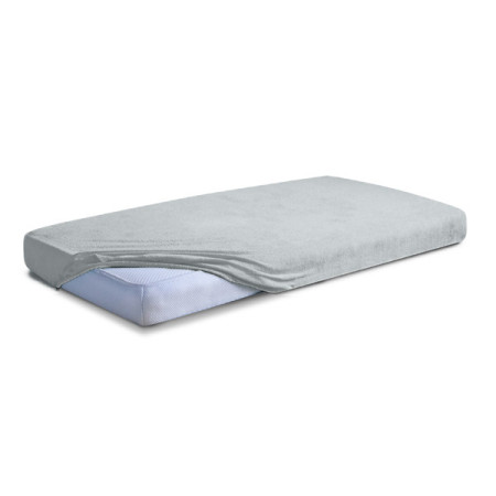 MATEX Prześcieradło FROTTE PREMIUM z gumką 70x140 [TB0026_42] popiel WYPRZEDAŻ