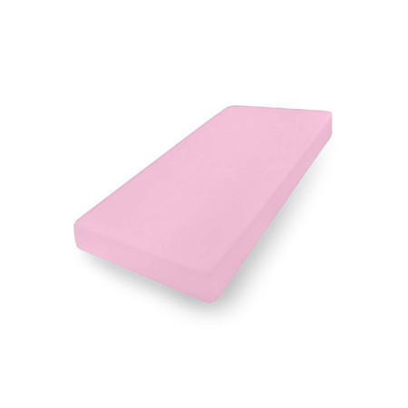 MATEX Prześcieradło JERSEY z gumką 70x140 [TB0028_10] różowe