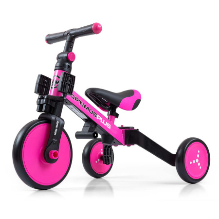 MILLY MALLY 5304 Rowerek 4w1 OPTIMUS Plus pink