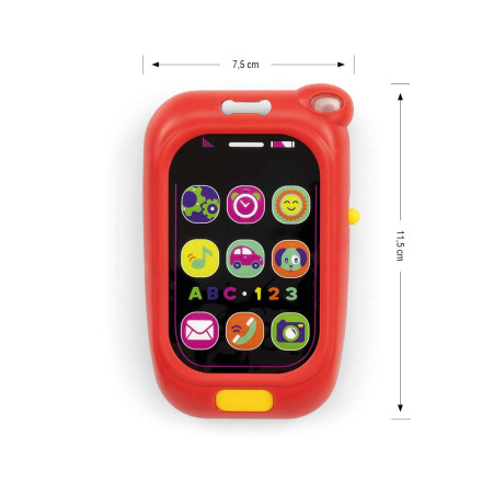 MILLY MALLY 0880 Zabawka muzyczna Pierwszy telefon czerwony