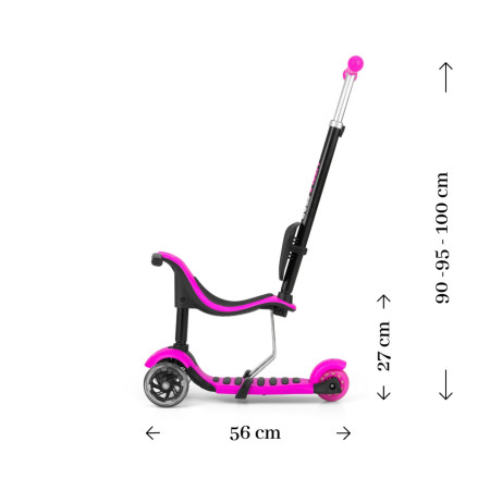 MILLY MALLY 1597 Hulajnoga SCOOTER Little Star pink