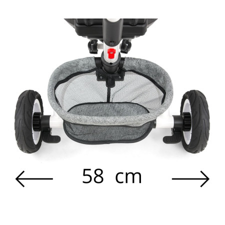 MILLY MALLY 3116 Rowerek trójkołowy 6w1 Stanley Rubber grey