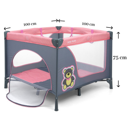 MILLY MALLY 3416 Kojec FUN Pink Bear
