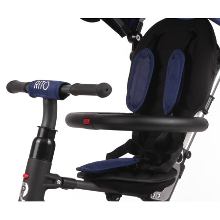 MILLY MALLY 3849 Qplay Rowerek trójkołowy Rito Rubber Blue