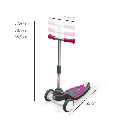 MILLY MALLY 4097 Qplay Hulajnoga Mika pink