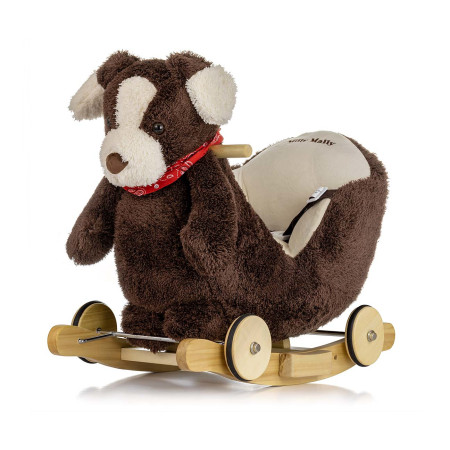 MILLY MALLY 4771 Piesek Polly Plus na biegunach - Brown Dog