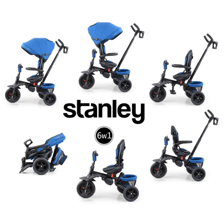 MILLY MALLY 5071 Rowerek trójkołowy Stanley Rubber Navy - Black
