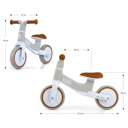 MILLY MALLY 5479 Rowerek biegowy Velo brown