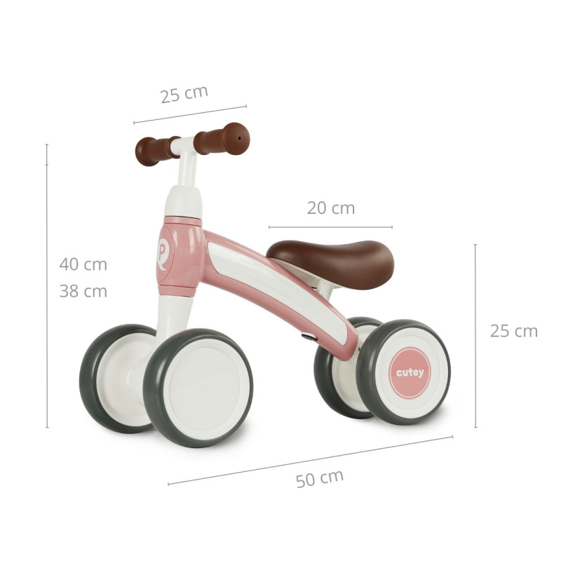 MILLY MALLY 5688 Qplay Pojazd Cutey Retro pink