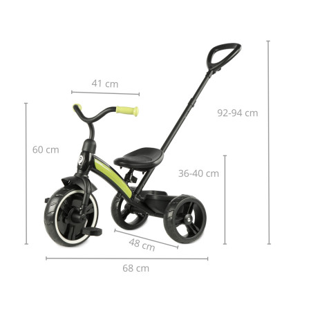 MILLY MALLY 5787 Qplay Rowerek trójkołowy Elite Plus new green