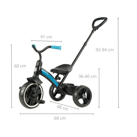 MILLY MALLY 5788 Qplay Rowerek trójkołowy Elite Plus new blue