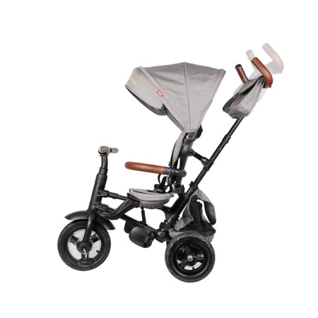 MILLY MALLY 5901 Qplay Rowerek Trójkołowy Rito Deluxe Rubber Grey