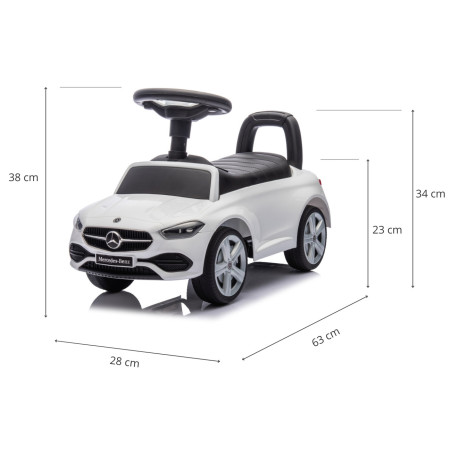 MILLY MALLY 6101 Pojazd Mercedes C-Class S White
