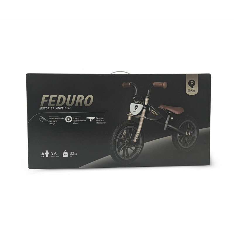 MILLY MALLY 6289 Qplay Rowerek biegowy Feduro black-golden
