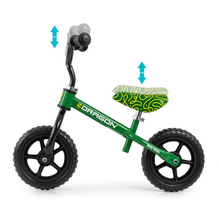 MILLY MALLY 6345 Rowerek biegowy DRAGON green