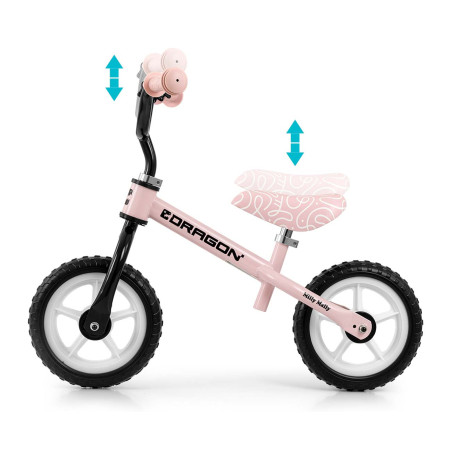 MILLY MALLY 6347 Rowerek biegowy DRAGON pink