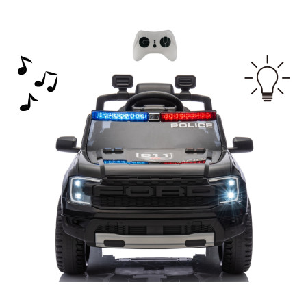 MILLY MALLY 6487 Pojazd na akumulator Ford Ranger Police Black