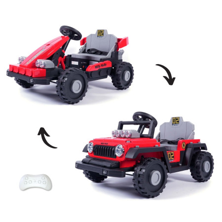 MILLY MALLY 6973 Pojazd na akumulator Prime 2w1 Red