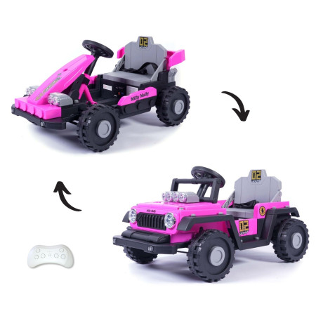 MILLY MALLY 6974 Pojazd na akumulator Prime 2w1 Pink