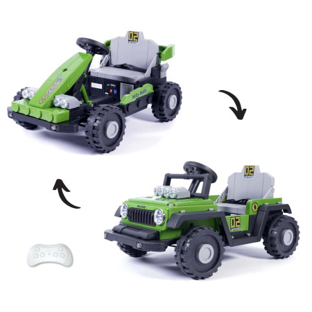 MILLY MALLY 6975 Pojazd na akumulator Prime 2w1 Green