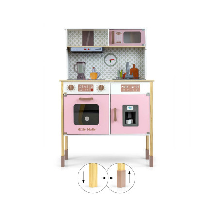 MILLY MALLY Drewniana kuchnia Bjorn - Pink