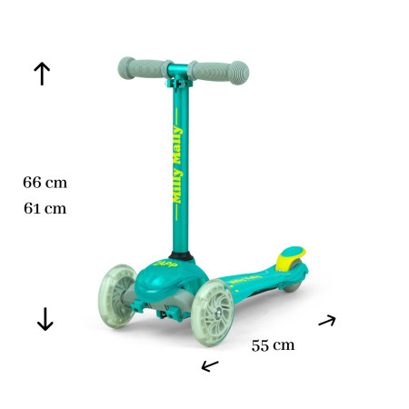 MILLY MALLY Hulajnoga SCOOTER Zapp miętowy