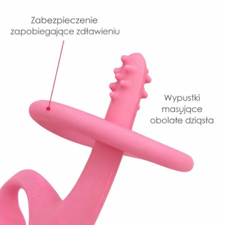 Mombella 00511 Gryzak Dancing Elephant pink