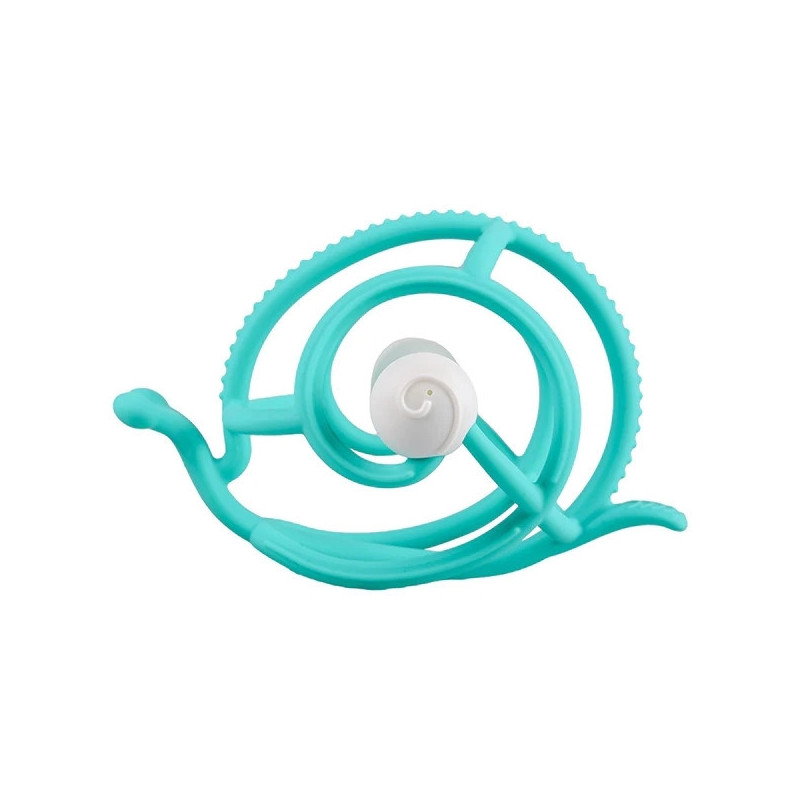 Mombella 00604 Gryzak z grzechotką Ślimak Teal