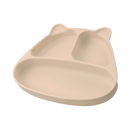 Mombella 01513 Talerzyk z Przyssawką Panda Light Brown