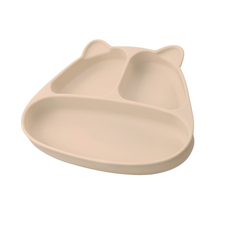Mombella 01513 Talerzyk z Przyssawką Panda Light Brown