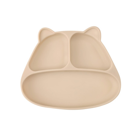 Mombella 01513 Talerzyk z Przyssawką Panda Light Brown