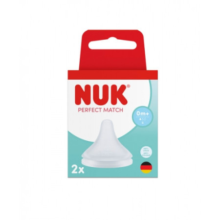 NUK 124032 Smoczek do butelki 2 szt. S silikon
