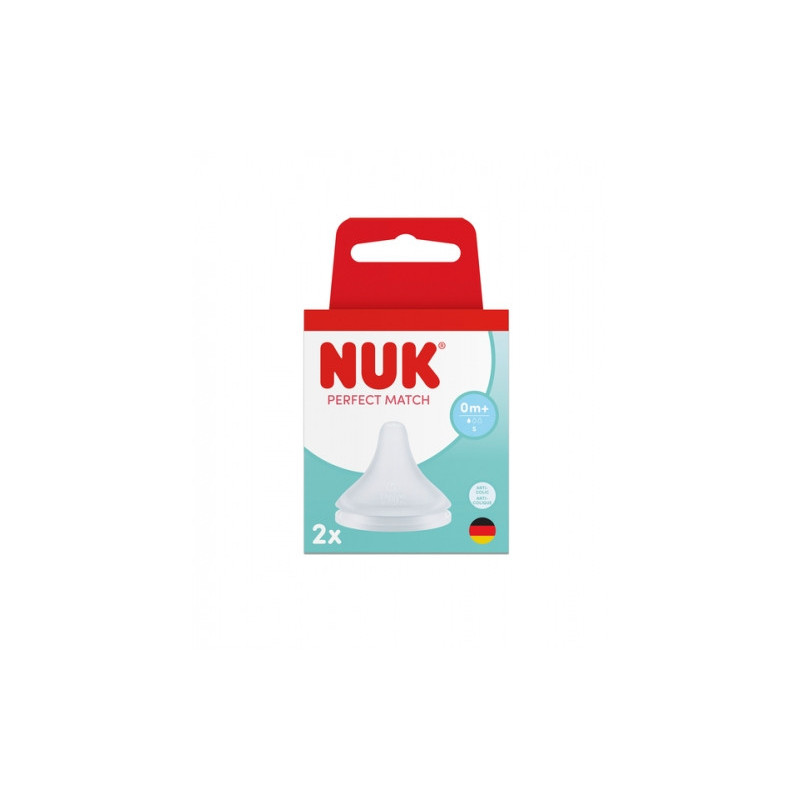 NUK 124032 Smoczek do butelki 2 szt. S silikon
