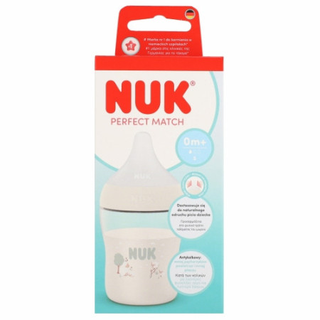 NUK 215409 Butelka 150ml PP silikonowy smoczek OWCA