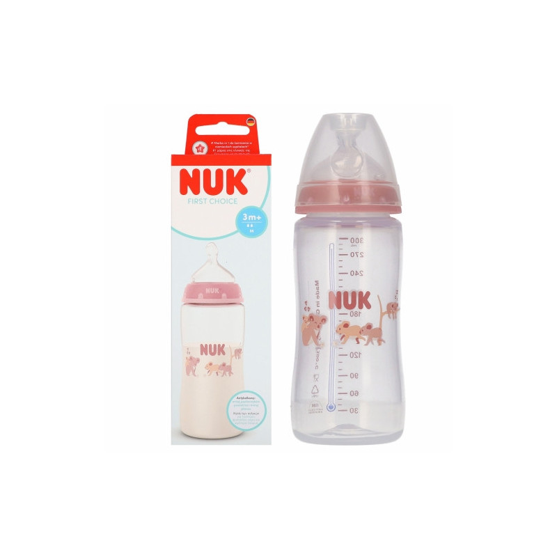 NUK 216343 Butelka 300ml + smoczek +3m FC KOALA